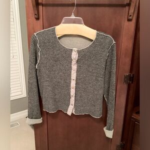 Cardigan Crop Sweater